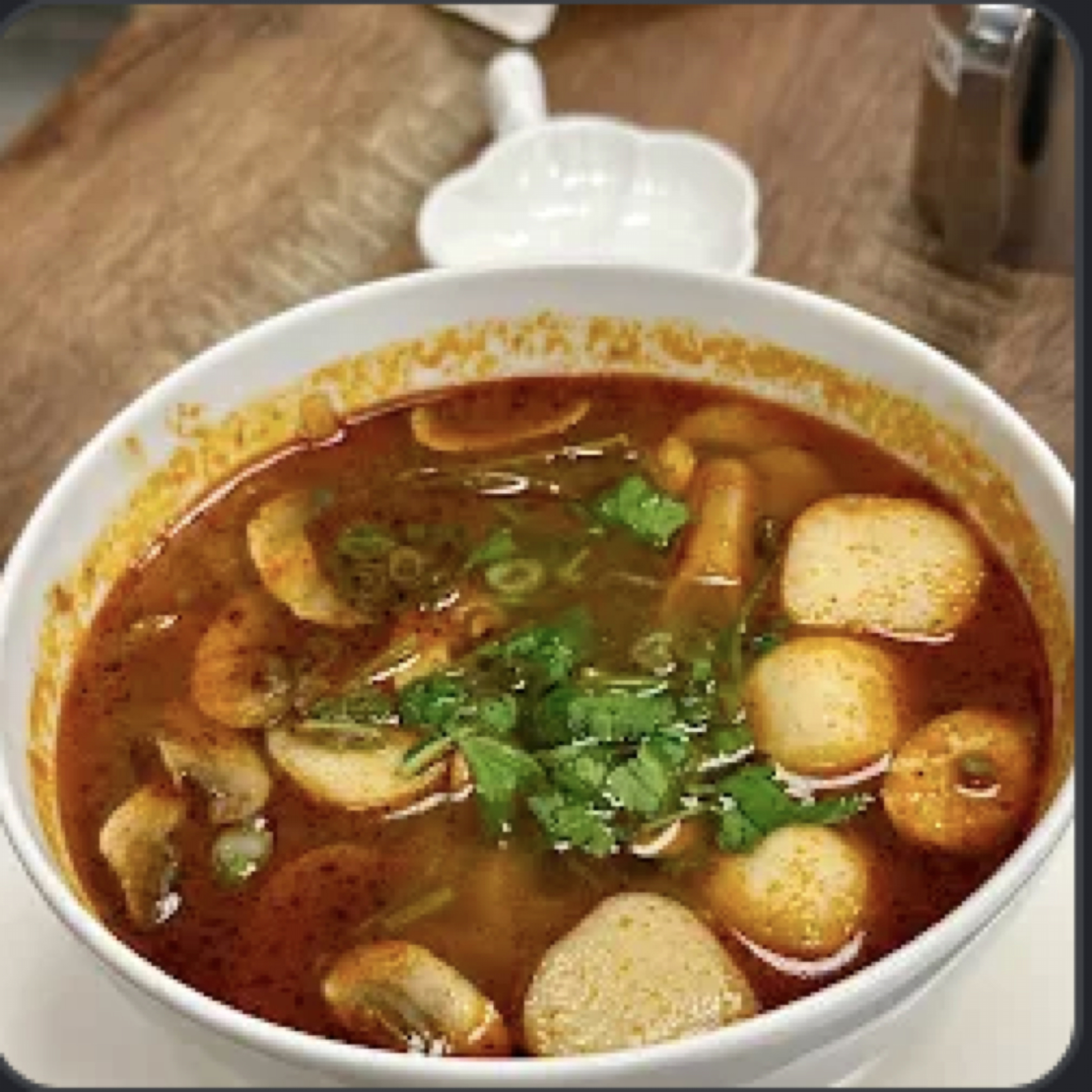 Tom Yum soup at CHIN Fusion